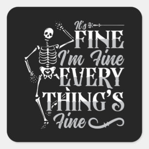 Radiologie Tech Es ist gut, ich bin ein schöner Te Quadratischer Aufkleber