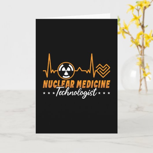 Radiologie Tech Nuklear Medicine Technologist Xray Karte (Gelbe Blume)