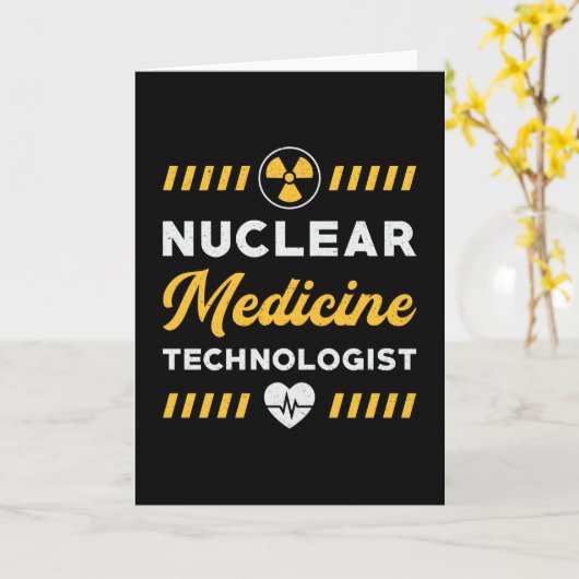 Radiologie Tech Nuklear Medicine Technologist Xray Karte (Gelbe Blume)