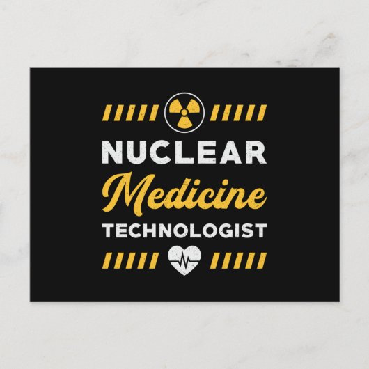 Radiologie Tech Nuklear Medicine Technologist Xray Postkarte (Vorderseite)