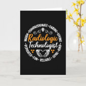 Radiologie Tech Radiologiologist Nurse Xray Karte (Gelbe Blume)