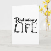 Radiologie Tech Radiology Life Technologist Xray Karte (Gelbe Blume)