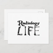 Radiologie Tech Radiology Life Technologist Xray Postkarte (Vorne/Hinten)