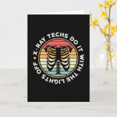 Radiologie Tech Röntgentechniken reformieren Xray Karte (Gelbe Blume)