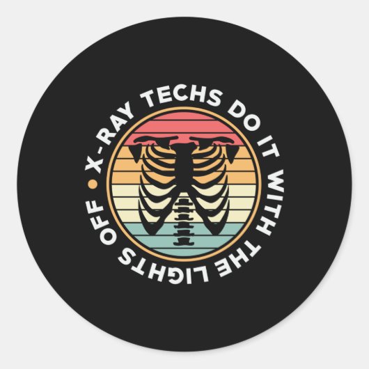 Radiologie Tech Röntgentechniken reformieren Xray Runder Aufkleber (Vorderseite)