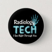 Radiologie Tech Spaß X Ray Button (Vorderseite)