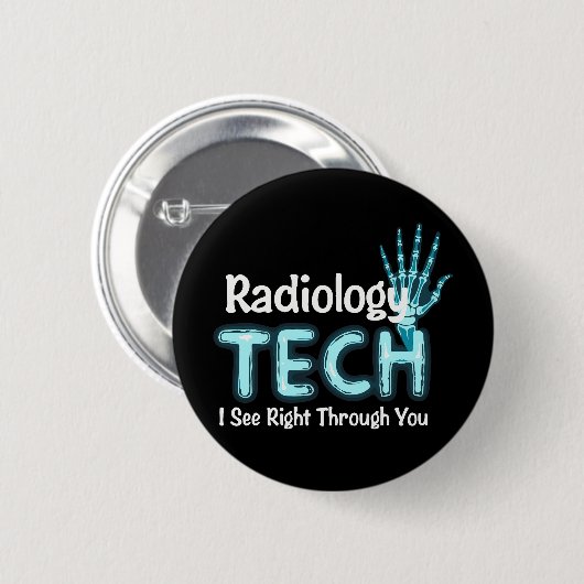 Radiologie Tech Spaß X Ray Button (Vorne & Hinten)
