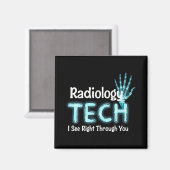 Radiologie Tech Spaß X Ray Magnet (Vorderseite/Rückseite)