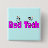 Radiologie-Techniker"krasser Tech-" Geschenke Button (Vorderseite)