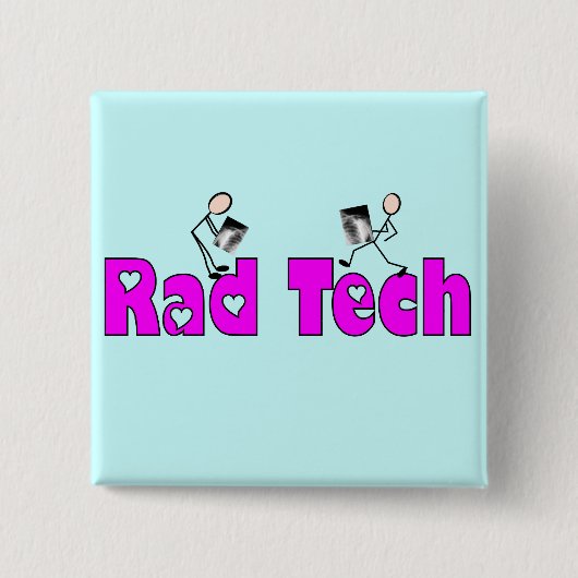 Radiologie-Techniker"krasser Tech-" Geschenke Button (Vorderseite)