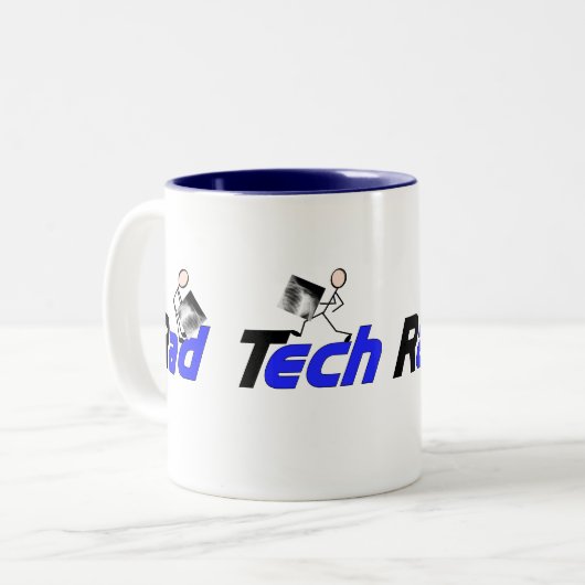 Radiologie-Techniker"krasser Tech-" Geschenke Zweifarbige Tasse (Vorderseite Links)