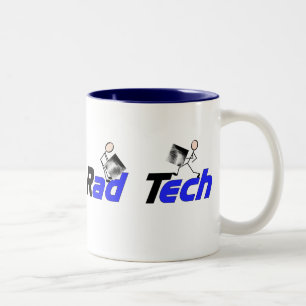 Radiologie-Techniker"krasser Tech-" Geschenke Zweifarbige Tasse