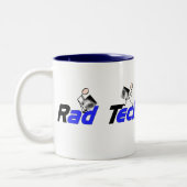 Radiologie-Techniker"krasser Tech-" Geschenke Zweifarbige Tasse (Links)