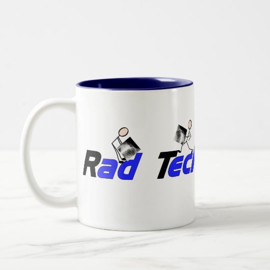 Radiologie-Techniker"krasser Tech-" Geschenke Zweifarbige Tasse (Links)