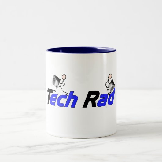 Radiologie-Techniker"krasser Tech-" Geschenke Zweifarbige Tasse (Mittel)