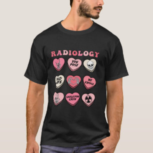 Radiologie-Technologe Xray Tech Candy Heart Valen T-Shirt
