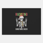 Radiologie Weihnachten Weihnachtsmann Skeleton Xra Geschenkpapier Set (Vorderseite)