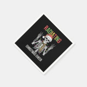 Radiologie Weihnachten Weihnachtsmann Skeleton Xra Serviette (Ecke)