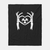 Radiologie X-Ray Tech Heart Shaped Skeleton Hands Fleecedecke (Vorderseite)