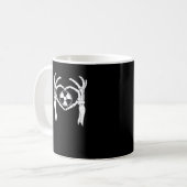 Radiologie X-Ray Tech Heart Shaped Skeleton Hands  Kaffeetasse (Vorderseite Links)