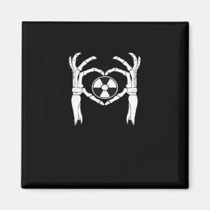Radiologie X-Ray Tech Heart Shaped Skeleton Hands  Magnet