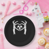Radiologie X-Ray Tech Heart Shaped Skeleton Hands  Pappteller (Party)