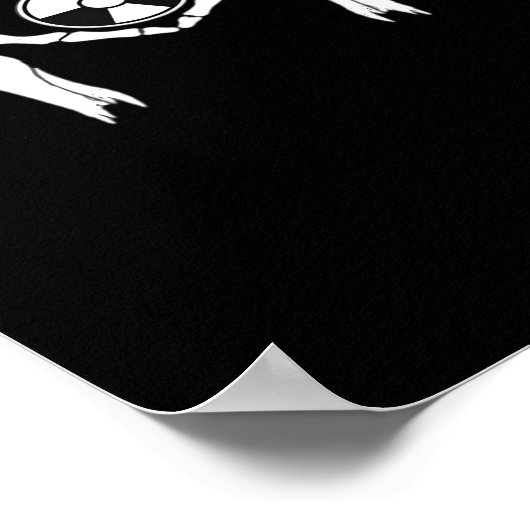 Radiologie X-Ray Tech Heart Shaped Skeleton Hands Poster (Ecke)