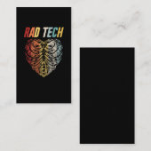 Radiologie Xray Retro Skeleton Radiologe Visitenkarte (Vorne/Hinten)