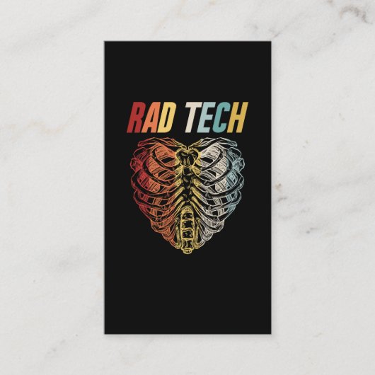 Radiologie Xray Retro Skeleton Radiologe Visitenkarte (Vorderseite)