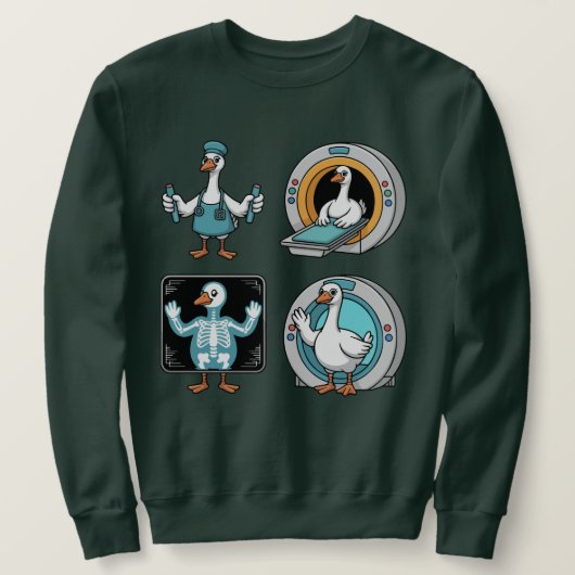Radiologieassistent Gänseblümchen, Lustiges Röntge Sweatshirt (Design vorne)