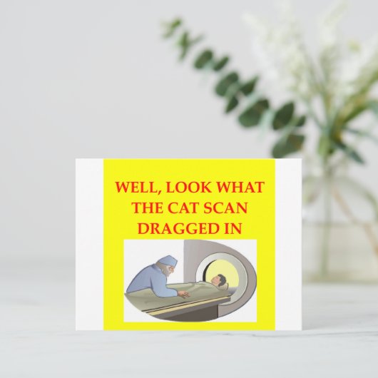 Radiologiewitz Postkarte (Stehend Vorderseite)