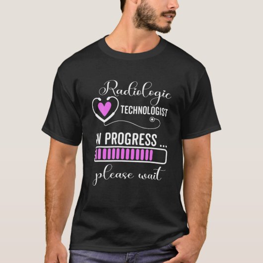 Radiologiker im Gange Bitte warten, F T-Shirt (Vorderseite)
