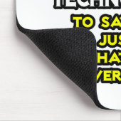 Radiologiker Joke .. Niemals falsch Mousepad (Ecke)