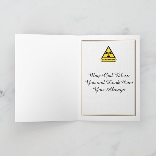 Radiologin Custom Retirement Card Karte (Innenseite)