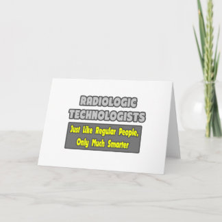 Radiologische Techniker .. Klüger Karte