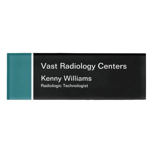 Radiologischer Technologe Namenschild (Vorderseite)