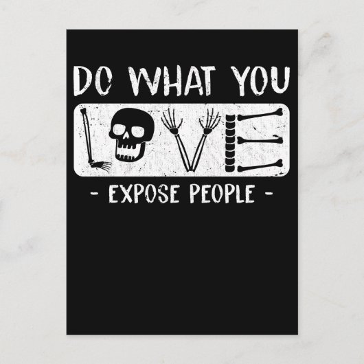 Radiologist Humor Skeleton Xray Radiology Postkarte (Vorderseite)