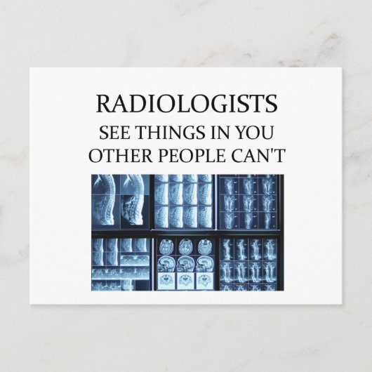 RADIOLOGisT-Radiologie Postkarte (Vorderseite)