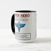 Radiologist Superhero – Funny Medical Gift  Tasse (Vorderseite Links)