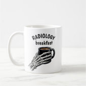 RADIOLOGY Breakfast Coffee Skeleton Hand Kaffeetasse (Links)