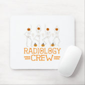 Radiology Crew Dancing Skeleton Pumpkin Fun Hallow Mousepad (Mit Mouse)