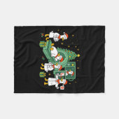 Radiology Funny Goose Ct Scan Christmas Xray Nurse Fleecedecke (Vorderseite (Horizontal))