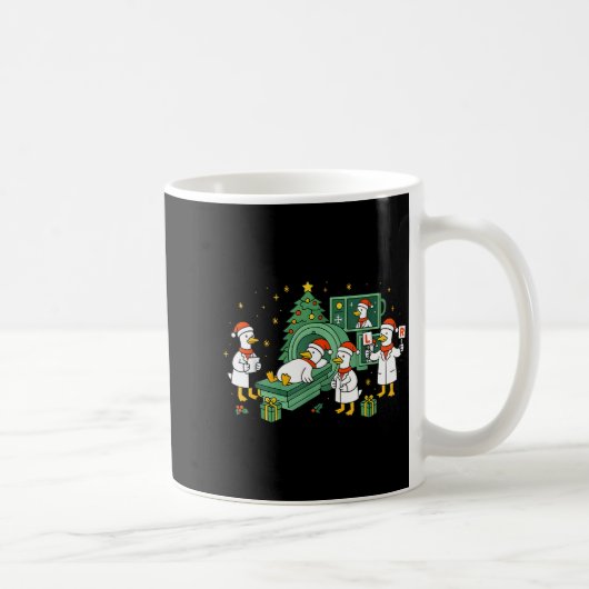 Radiology Funny Goose Ct Scan Christmas Xray Nurse Kaffeetasse (Rechts)