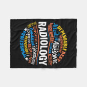 Radiology Funny Rad Tech Week Appreciation Radiolo Fleecedecke (Vorderseite (Horizontal))