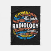 Radiology Funny Rad Tech Week Appreciation Radiolo Fleecedecke (Vorderseite)