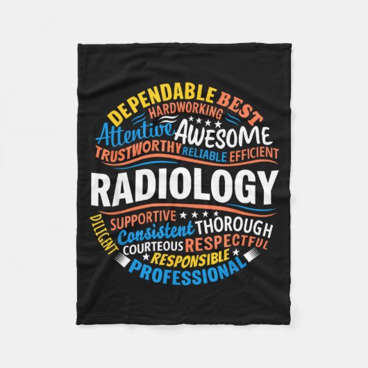 Radiology Funny Rad Tech Week Appreciation Radiolo Fleecedecke (Vorderseite)