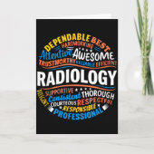 Radiology Funny Rad Tech Week Appreciation Radiolo Karte (Vorderseite)