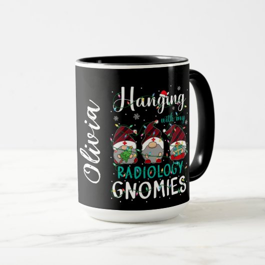 Radiology Gnomies Christmas Tasse (VorderseiteRechts)