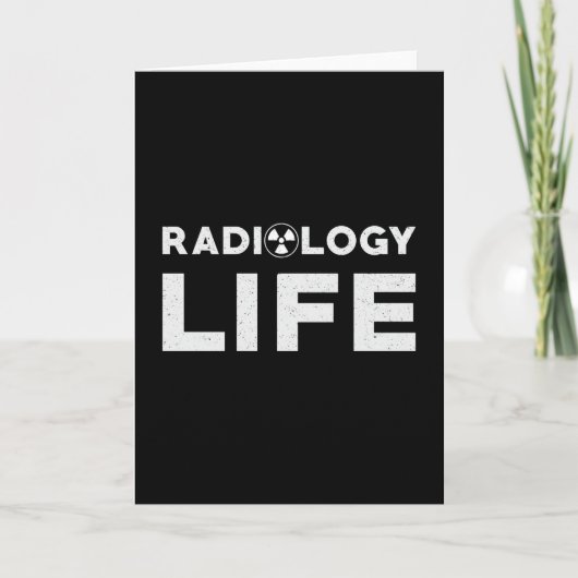 Radiology Life Krass Techs Technologe Xray Tech Karte (Vorderseite)