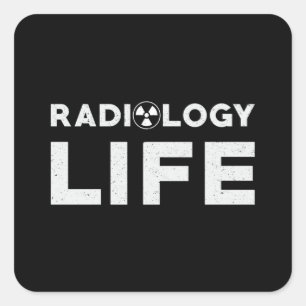 Radiology Life Krass Techs Technologe Xray Tech Quadratischer Aufkleber